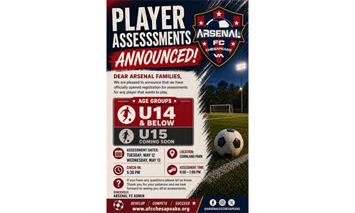 Player Assessment Announcement!